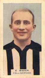 1933 Hoadley's Victorian Footballers #46 Edward Baker Front